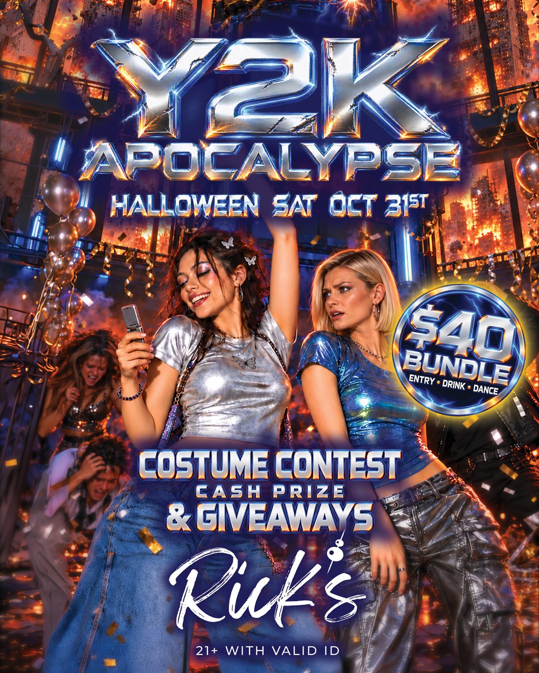 Y2K Apocalypse, Halloween at Rick's Seattle, Saturday October 31